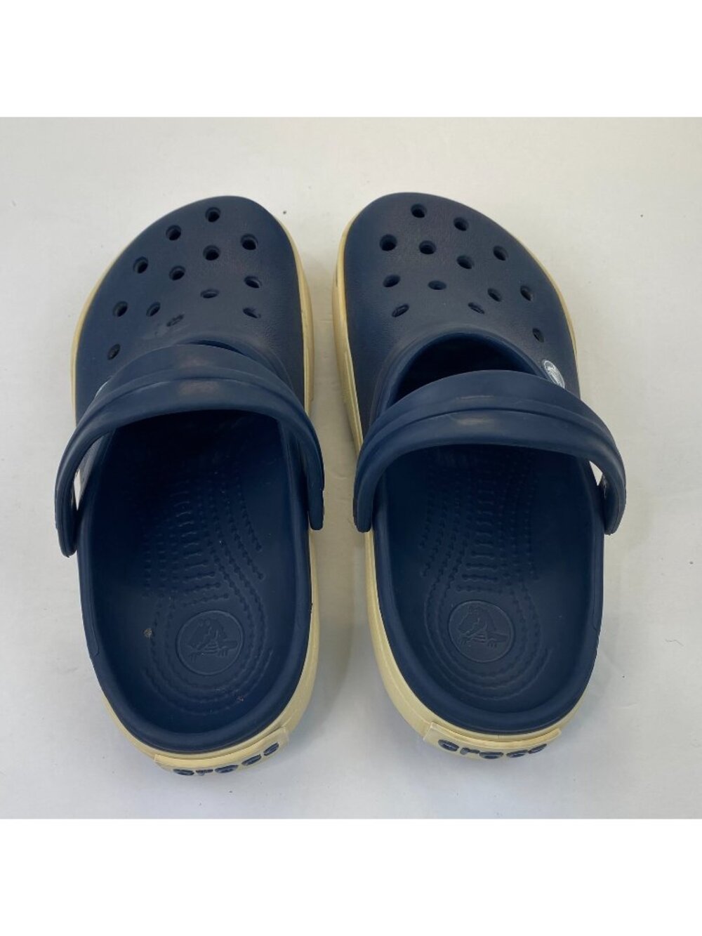Crocs Crocband Clogs Navy Blue Unisex Men's 5 Women's 7  Comfort Slip On
